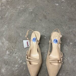 Jessica Simpson Elegant Beige Slingback Women's Shoes
